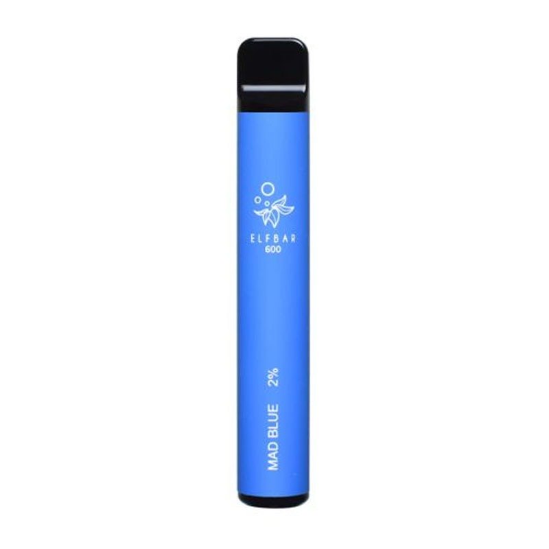 Elf Bar 600 Disposable Kit 20 MG | 10 Pack | vapeukwholesale-Mad Blue-vapeukwholesale