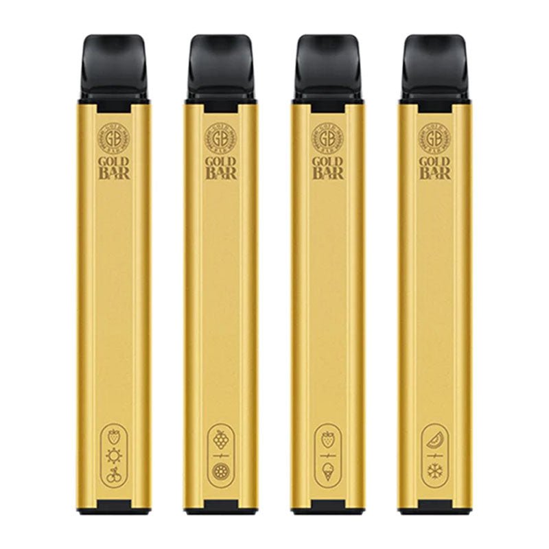 Gold Bar 600 Disposable Vape Pod Puff Pen Device - Box of 10-Strawberry Parfait-vapeukwholesale